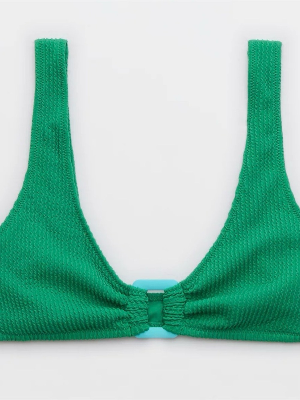 Aerie Crinkle Ring bikini top size Large